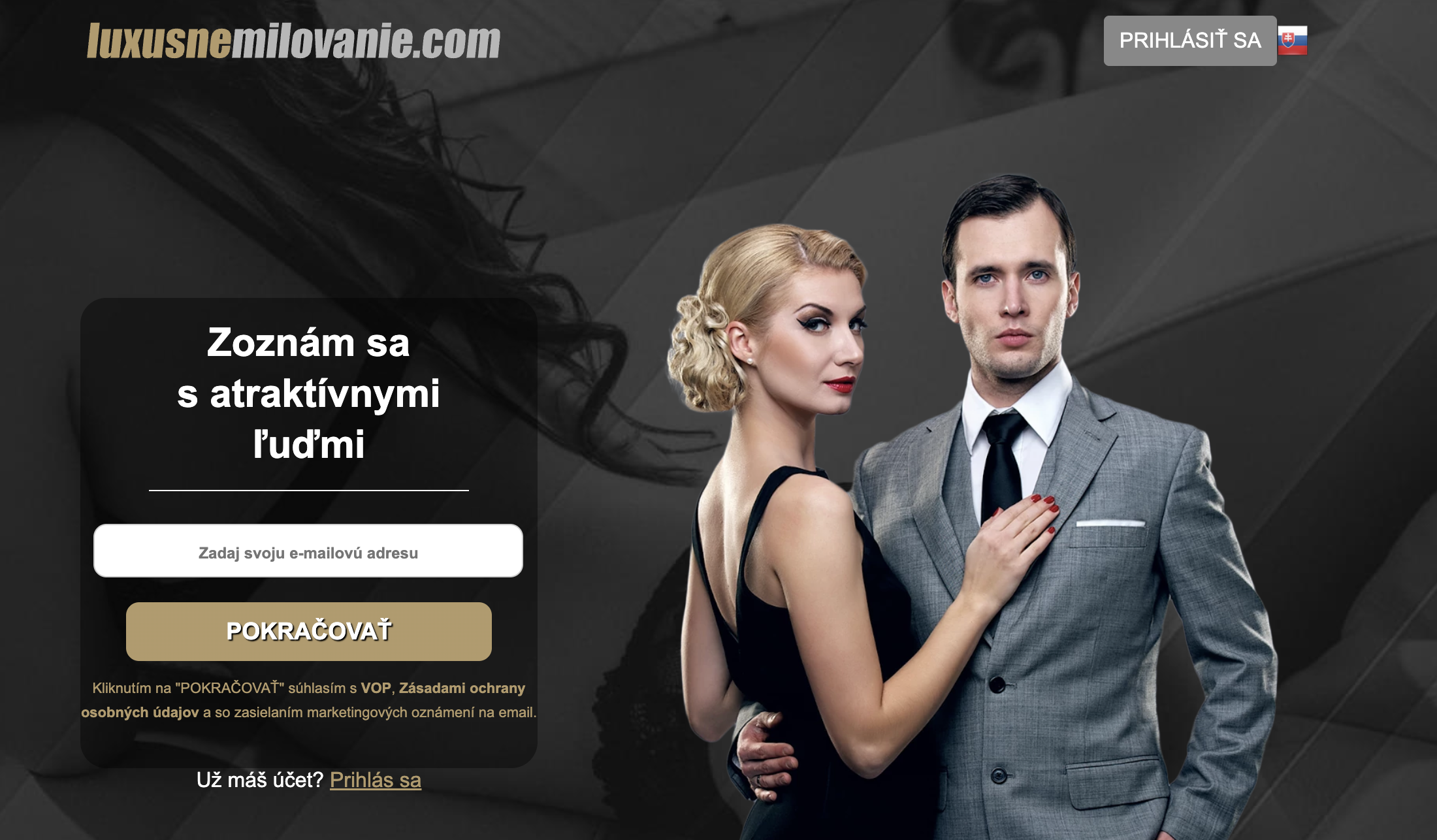 luxusnemilovanie.com home